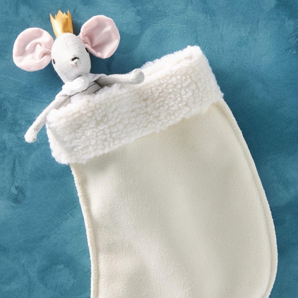 Anthropologie 10x2 Studio Miniature  Boy Mouse Stocking